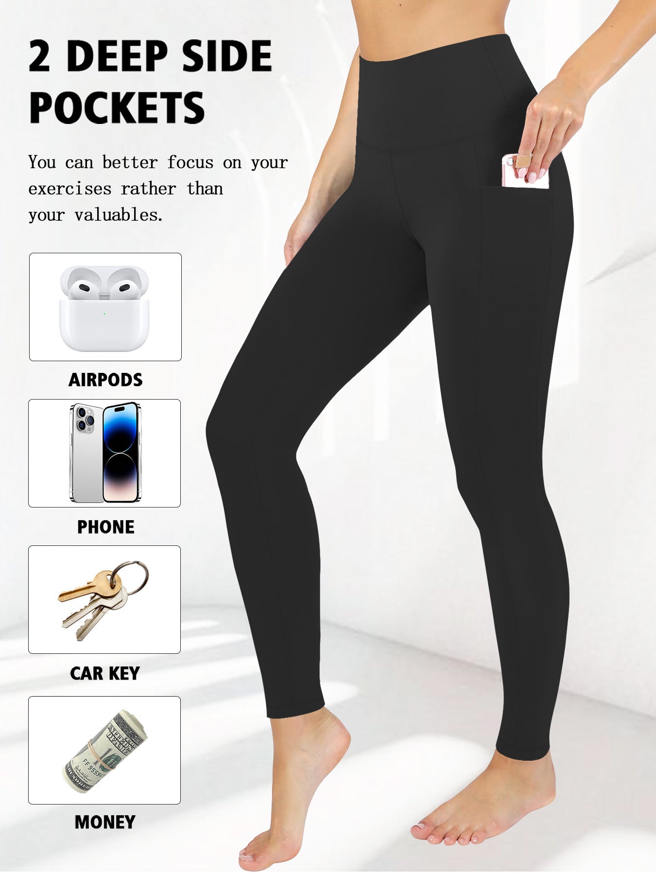 2025 Anti-Cellulite Compression High Waist Slim Leggings With Pockets