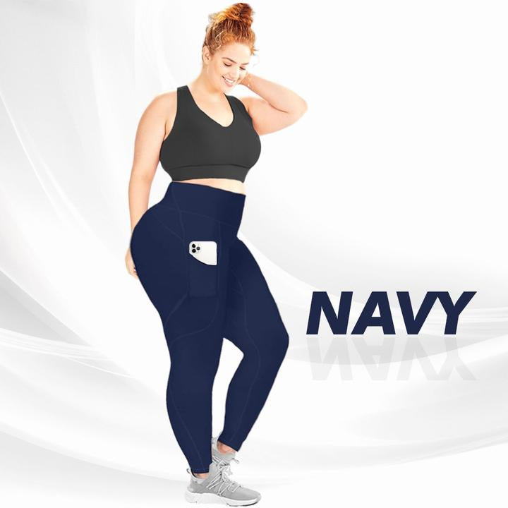 2024 New Anti-Cellulite Compression High Waist Slim Leggings With Pockets