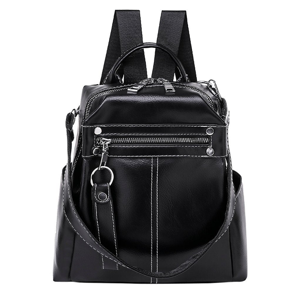 Classic Vintage Leather Backpack